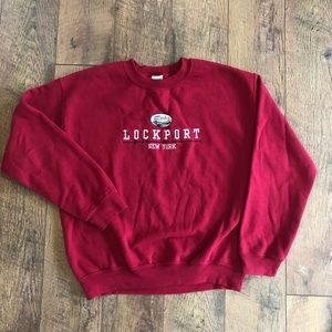 Lockport, NY Maroon Crewneck!